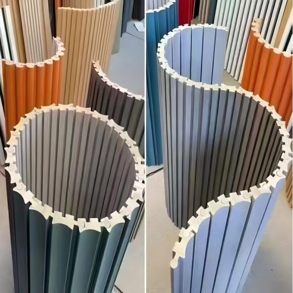 Fluted Wpc Panel Wall with Eco Friendly PVC Material and Custom Size Board Wpc Roating Wall Panel
