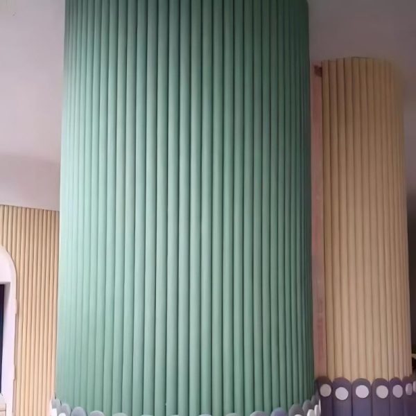 Fluted Wpc Panel Wall with Eco Friendly PVC Material and Custom Size Board Wpc Roating Wall Panel