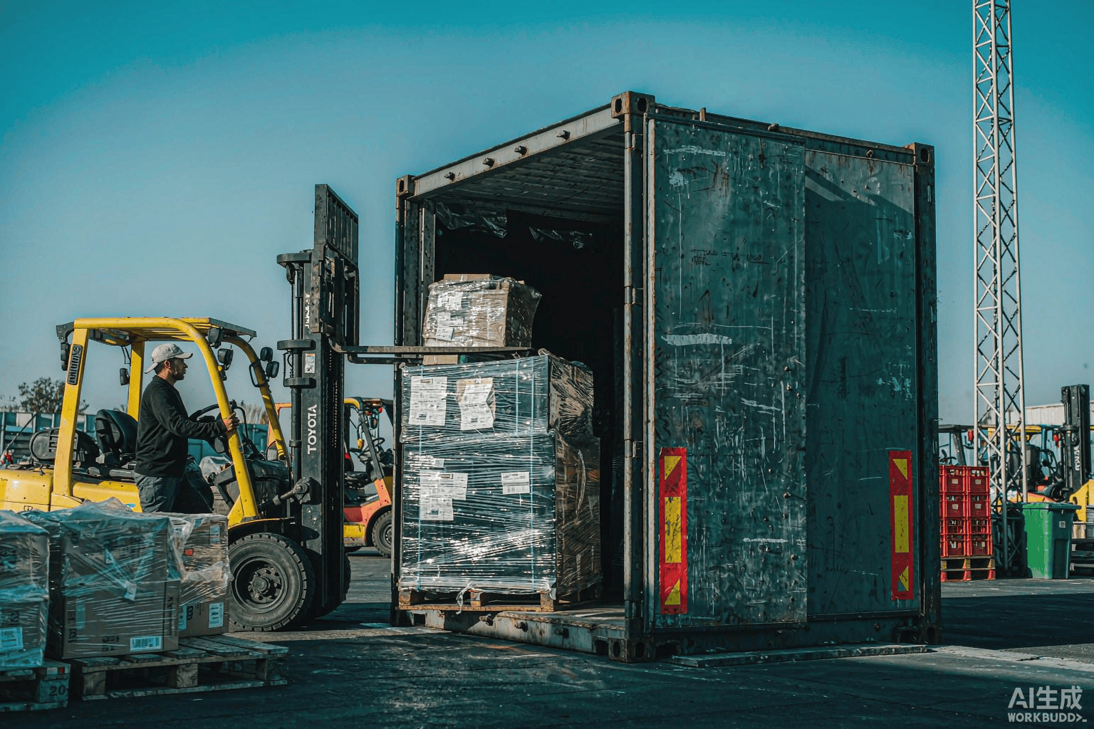 Container loading export freight of building panels